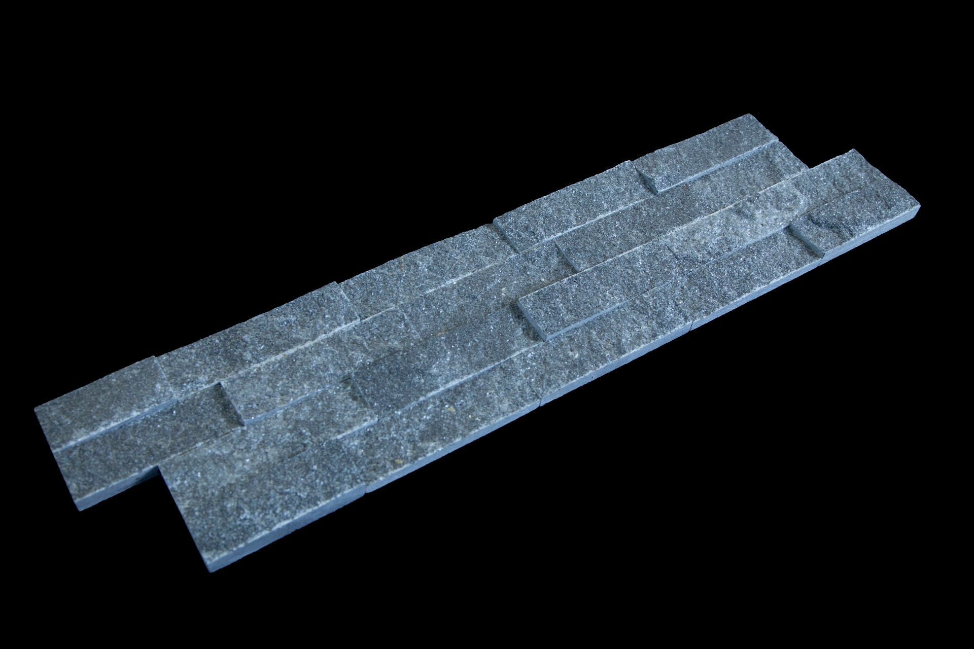Cosmic Black Stacked Stone Panel